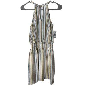 City Studio XS Halter Sundress • Multicolor Stripes • Vacation/Resort • NWT